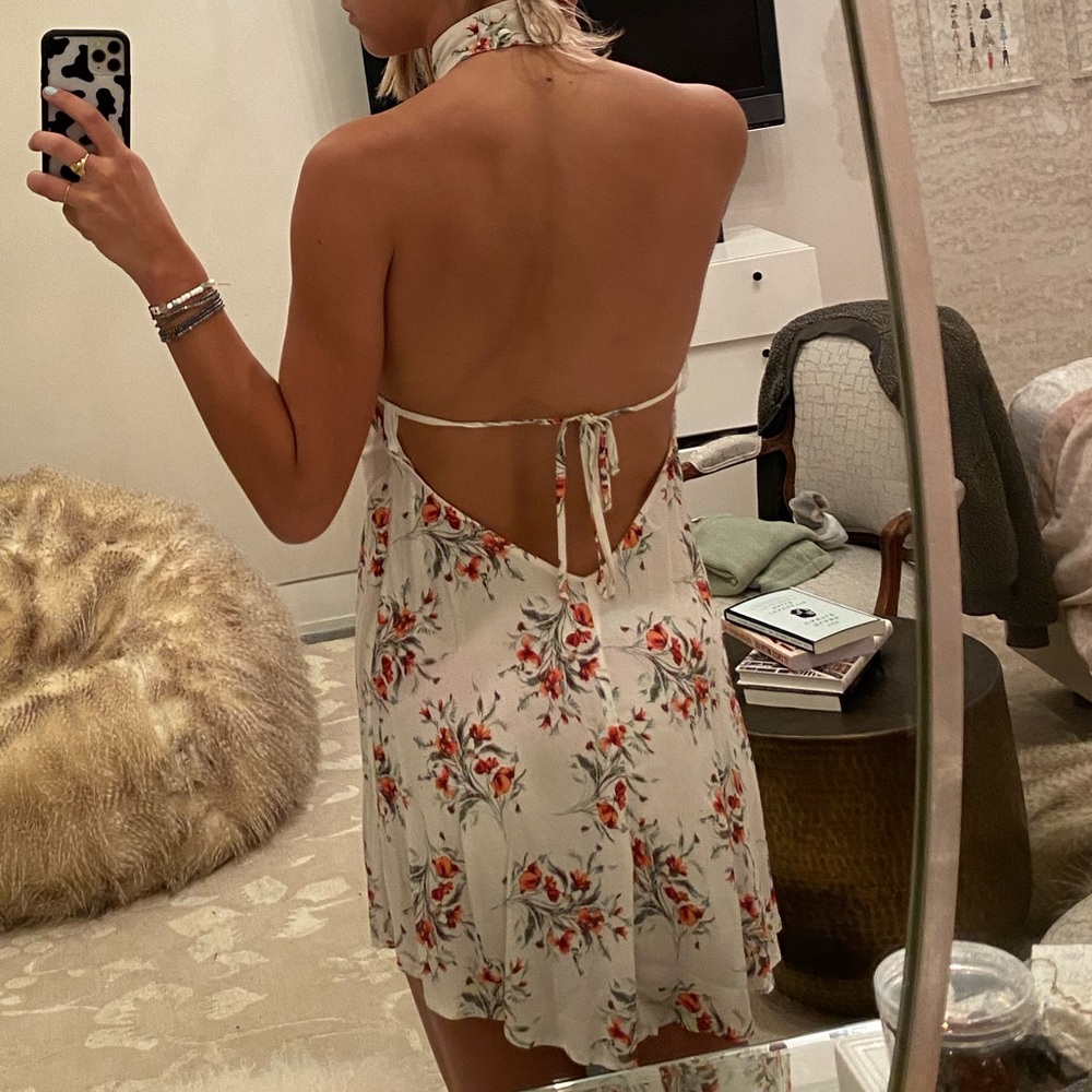 Flynn Skye Halter Mini Summer Dress View 4
